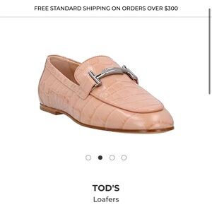 NIB‼️ TOD’S CROC EMBOSSED LOAFERS SZ 39